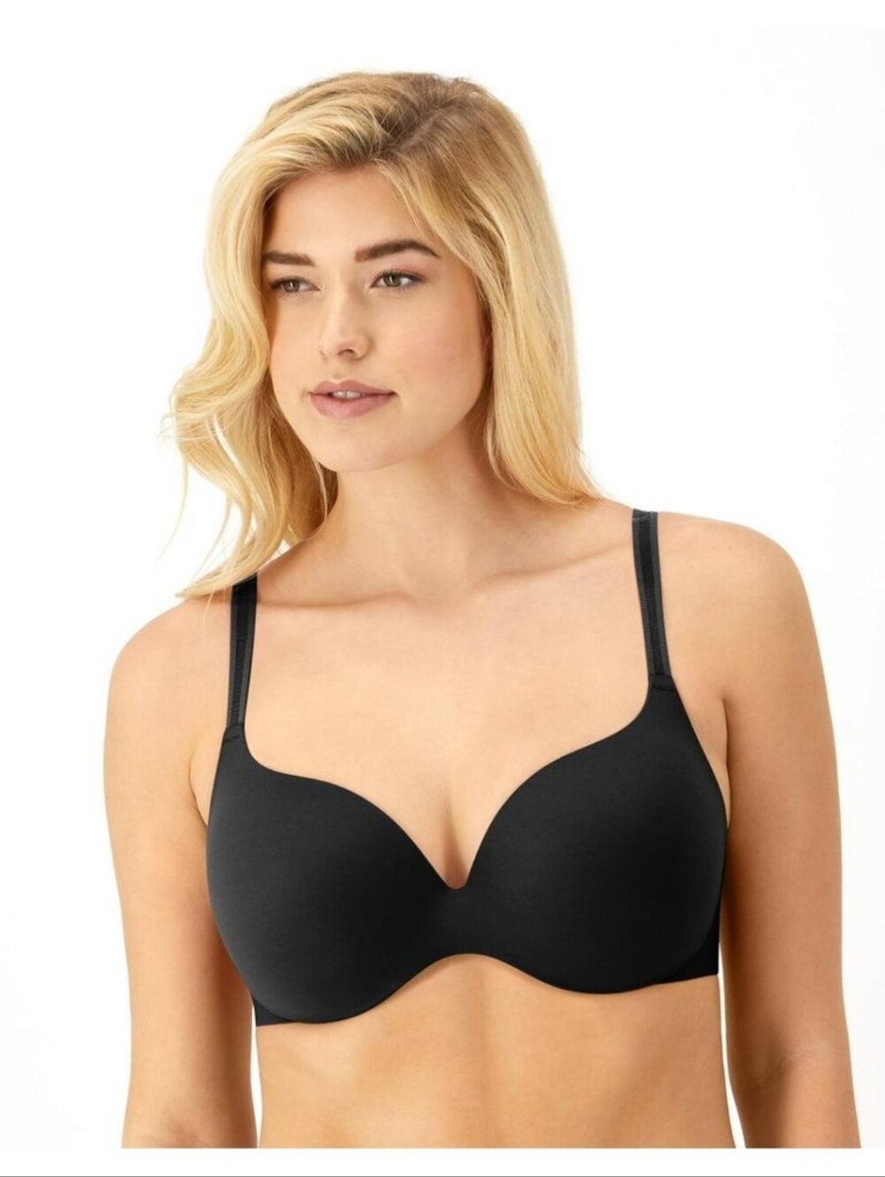 Dreamfit Black T-Shirt Bra - Smooth Contour Support